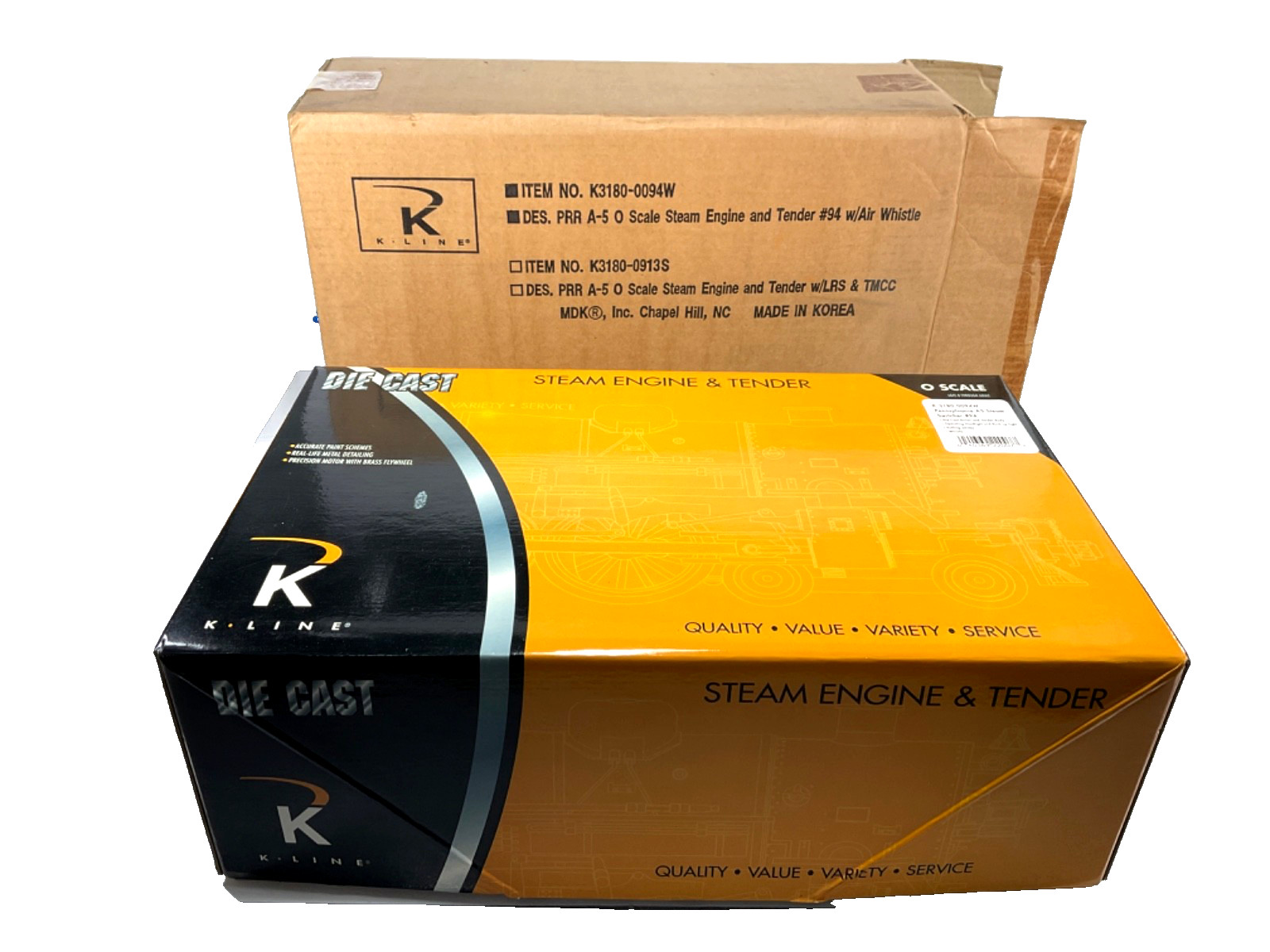 K-Line K3180-0094W, Pennsylvania A5 Steam Switcher, 1:48, #94, w/Shipping box