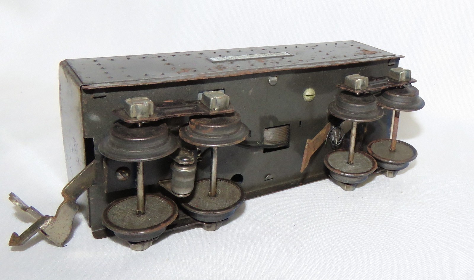 5 Piece O Gauge Lionel 1666E Steam Engine Lines Tender & Cars 1950s #656 653 657