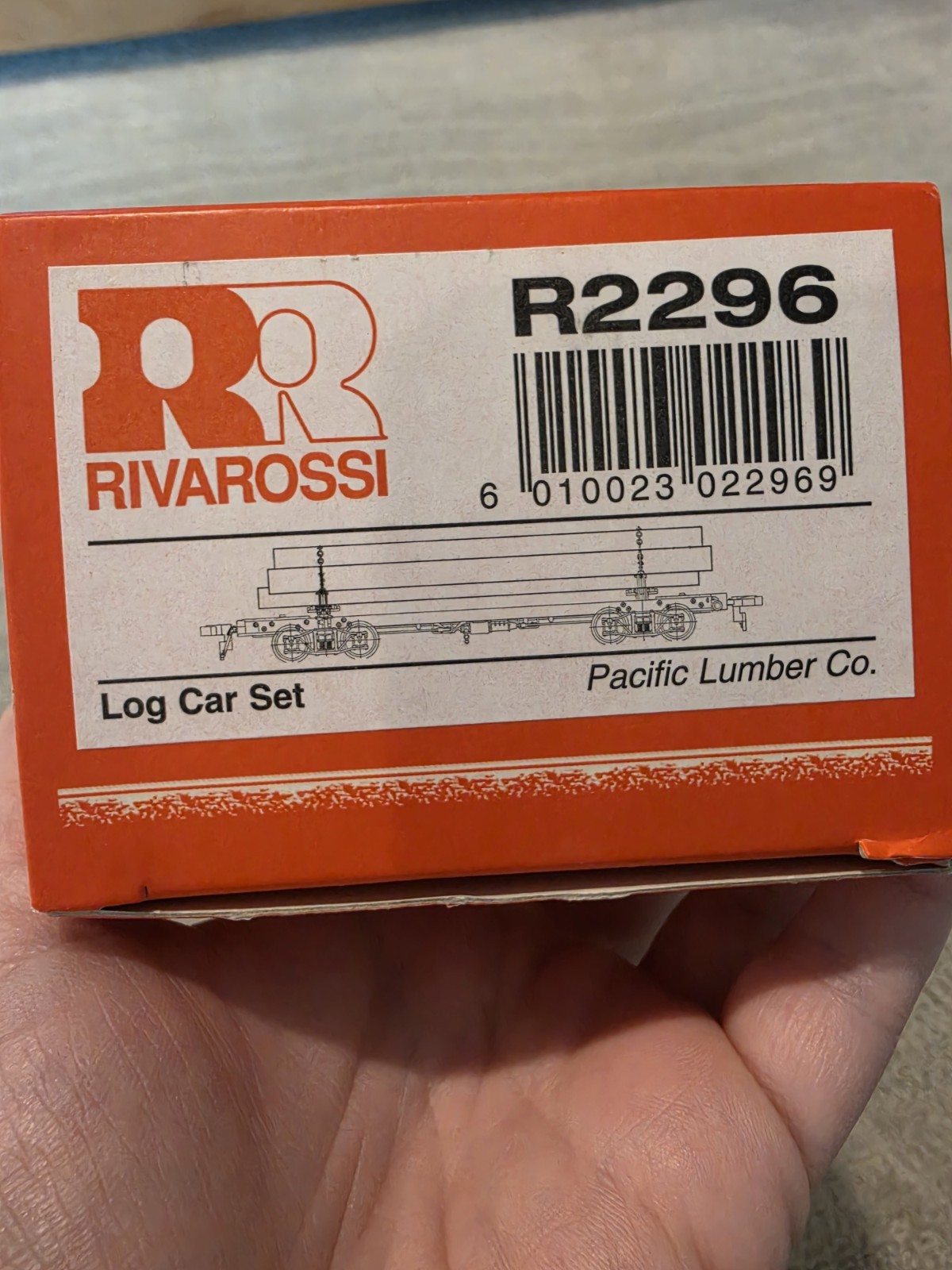 Rivarossi Log Car Set dal 1945 R2296 NIB