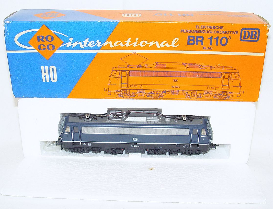 Roco DC HO 1:87 Deutsche Bundesbahn BR 110 Blue ELECTRIC LOCOMOTIVE MIB`78 RARE!