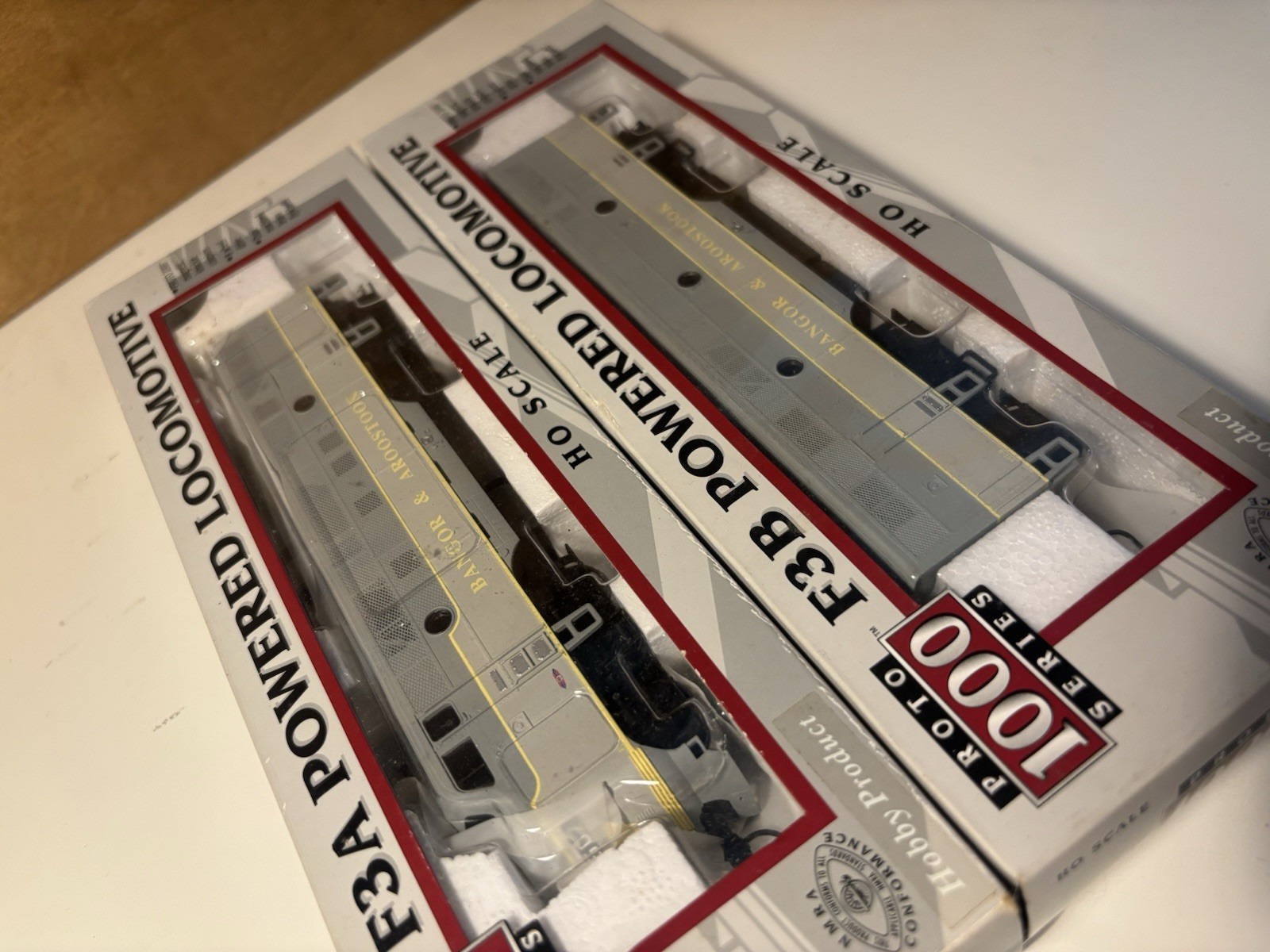 Proto 1000 HO F3A + F3B Powered Set Bangor & Aroostook #557 Matched Pair NIB