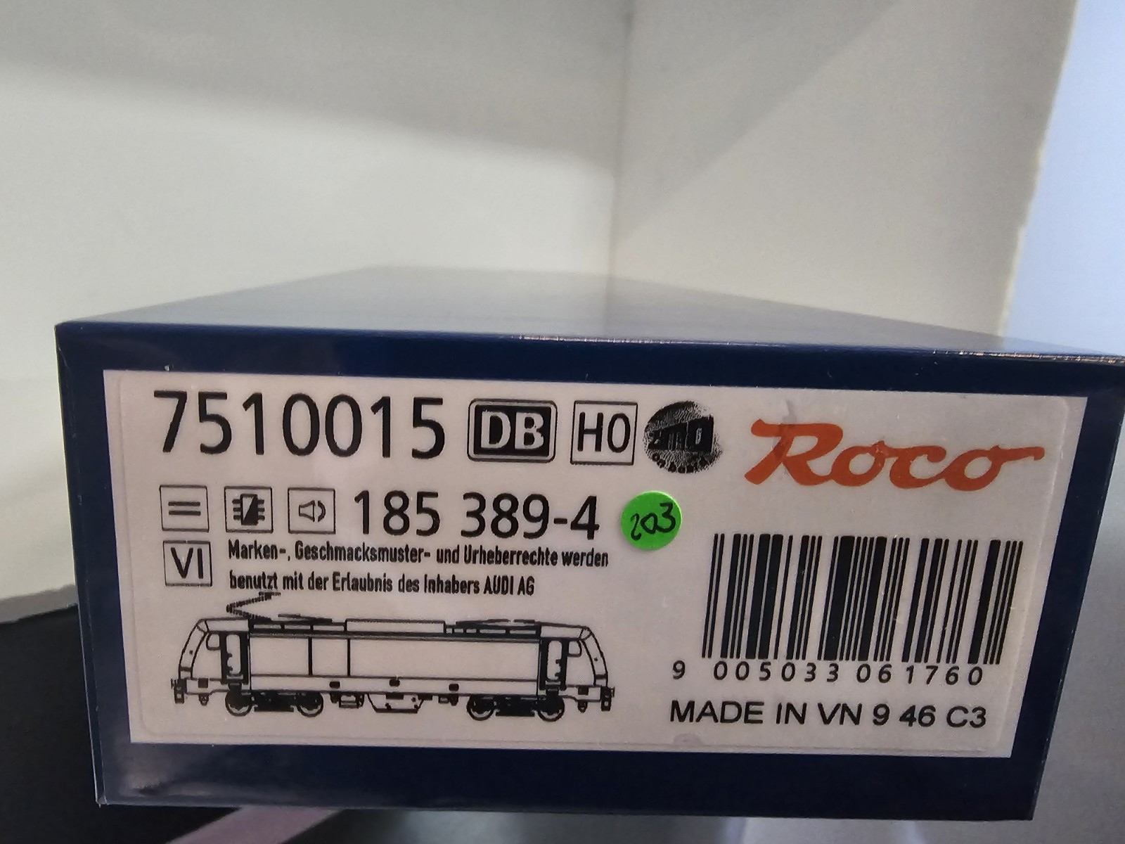 Roco DB BR 185 Electric Locomotive 7510015 HO Scale DCC Sound