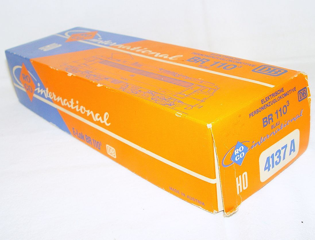 Roco DC HO 1:87 Deutsche Bundesbahn BR 110 Blue ELECTRIC LOCOMOTIVE MIB`78 RARE!