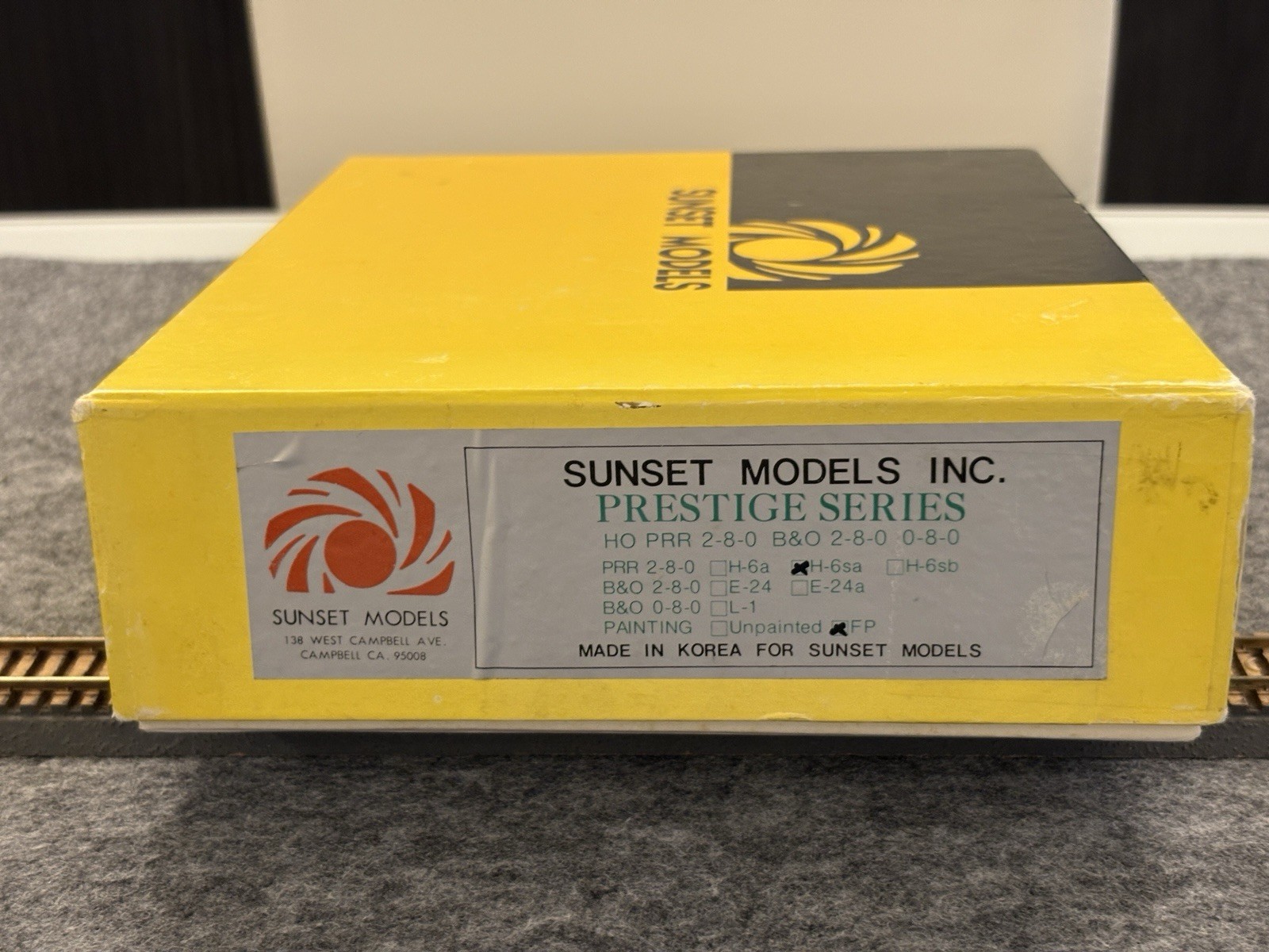 Sunset Models Prestige Series Brass PRR 2-8-0 H-6sa Loco 9828 Full Paint