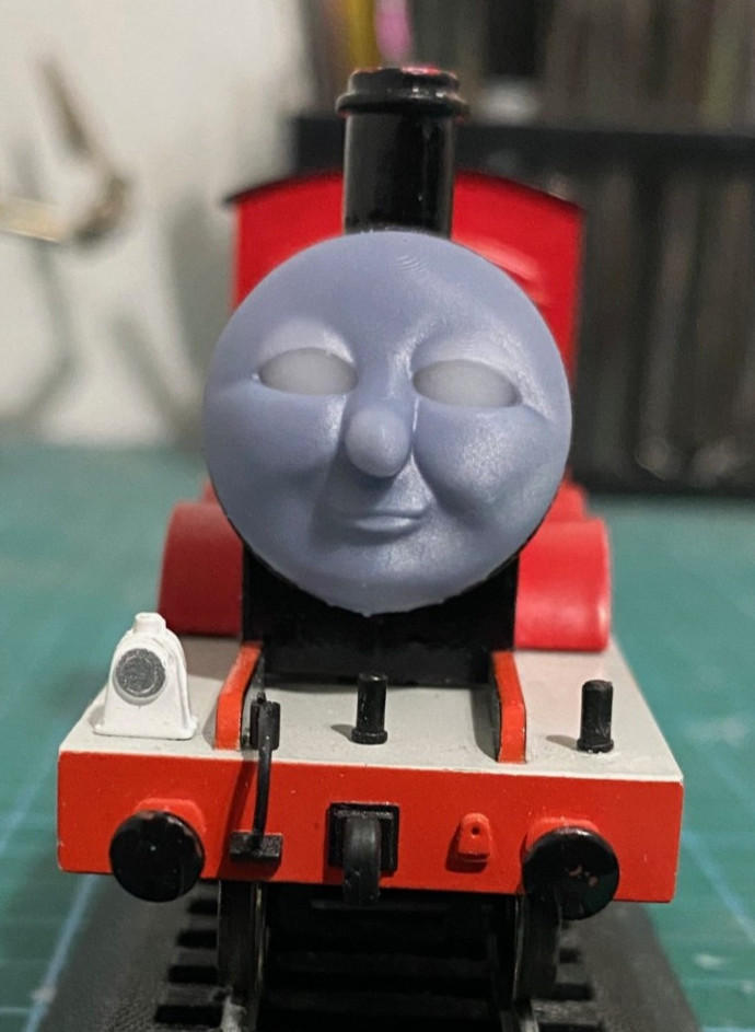 Custom HO/OO Bachmann Thomas & Friends James Magnetic Faces Set of Six
