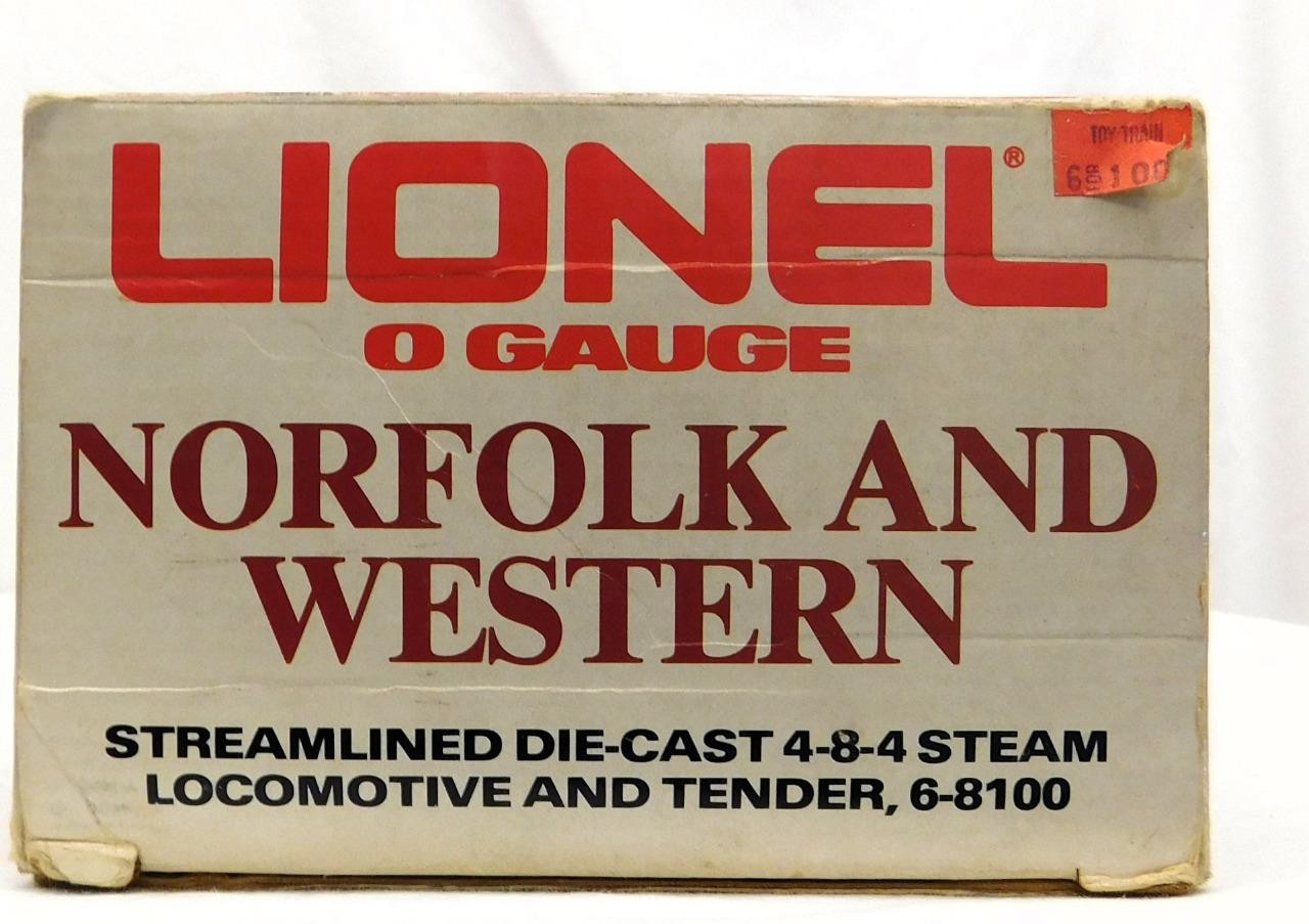 Lionel 6-8100 Norfolk & Western J-Class 4-8-4 Steam Engine N&W Streamlined 611