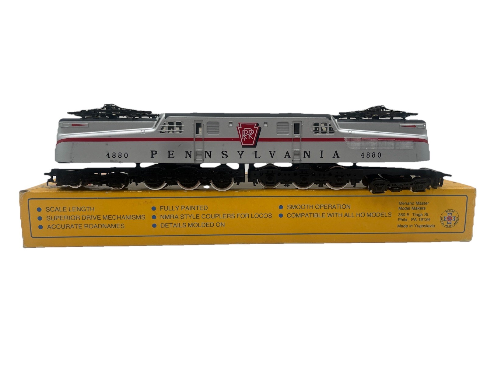 Ho Scale Mehano Master Model Maker’s 9302 Pennsylvania Silver