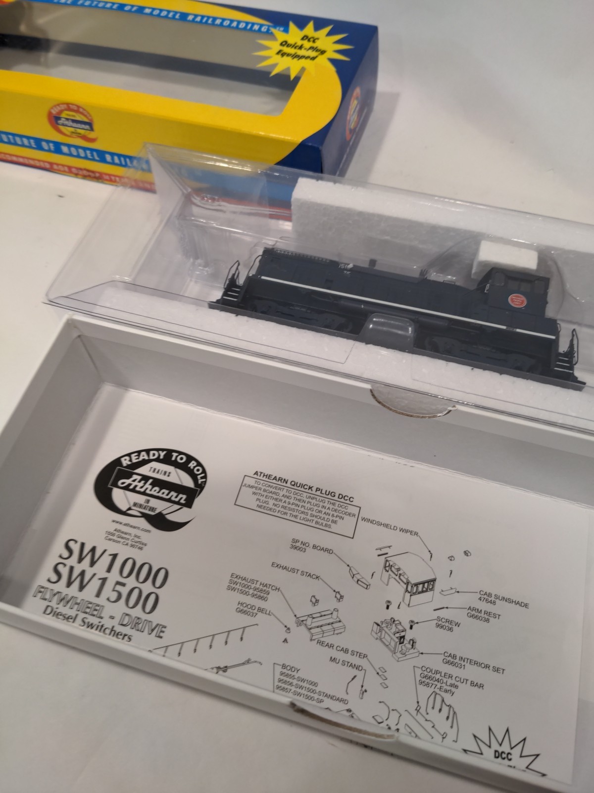 Athearn HO Missouri Pacific #1519 SW1500 Diesel Locomotive Switcher 95846