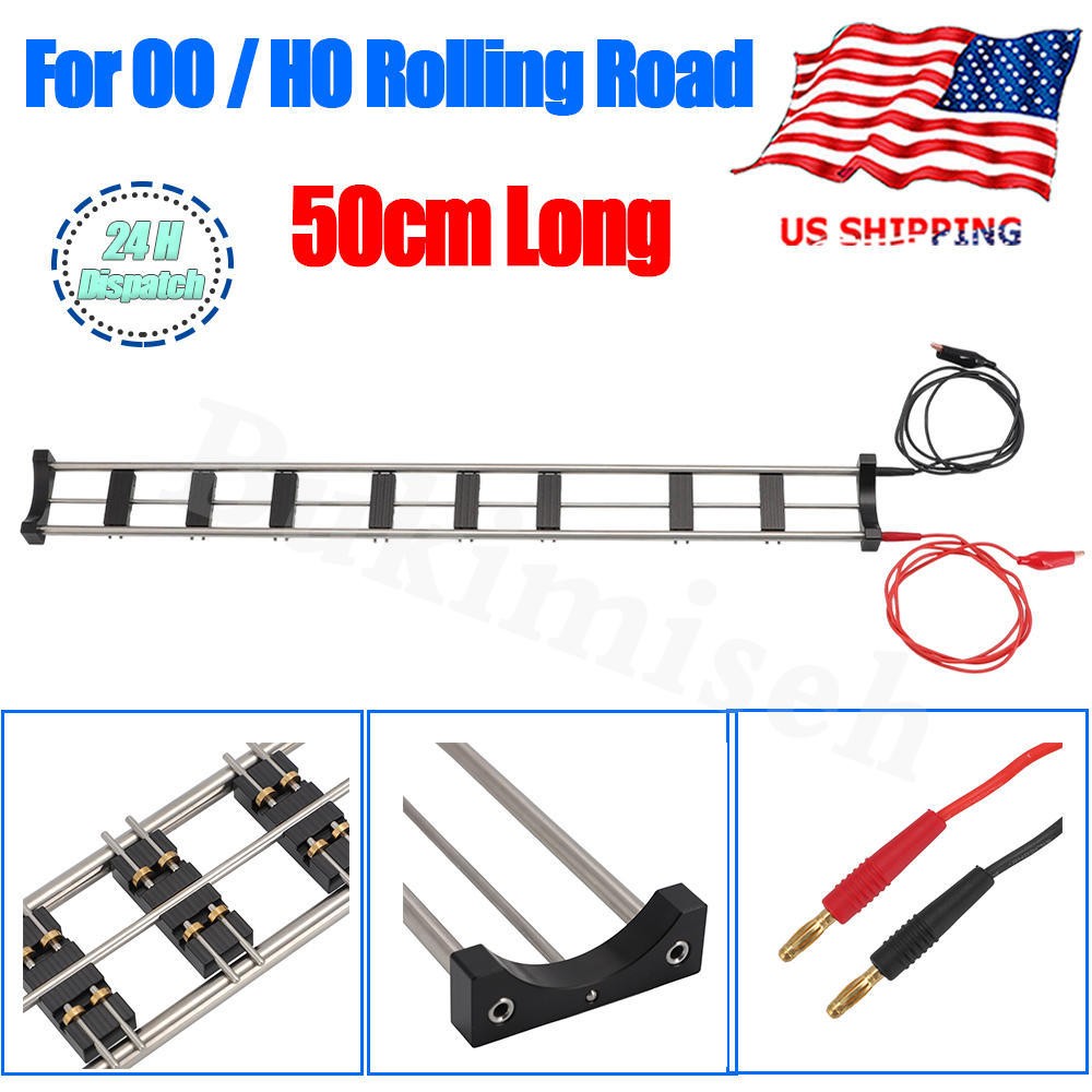 50cm Long Rolling Road For Testing OO/HO Gauge Locomotives 1:87 Scale