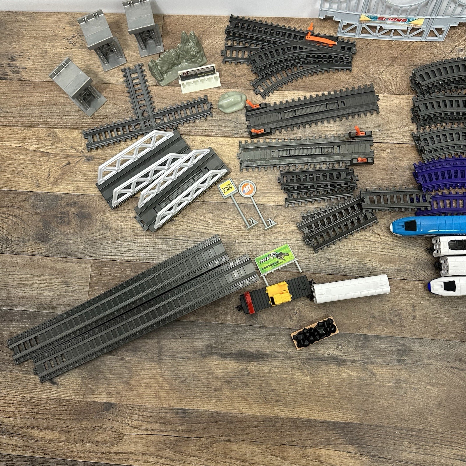 Trans Euro Express Jakks Pacific 2012 Model Train & Track & Accessories 50+ Pcs