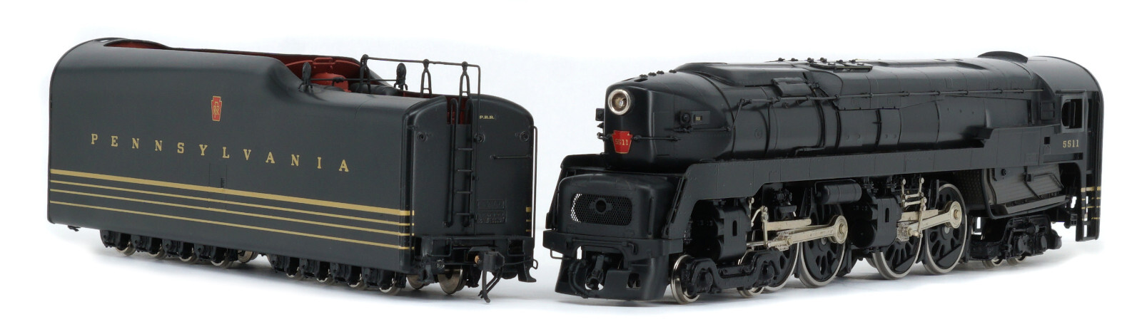 KEY IMPORTS CUSTOM SERIES #54 HO H0 BRASS PRR 4-4-4-4 T1 DUPLEX #5500 MODIFIED