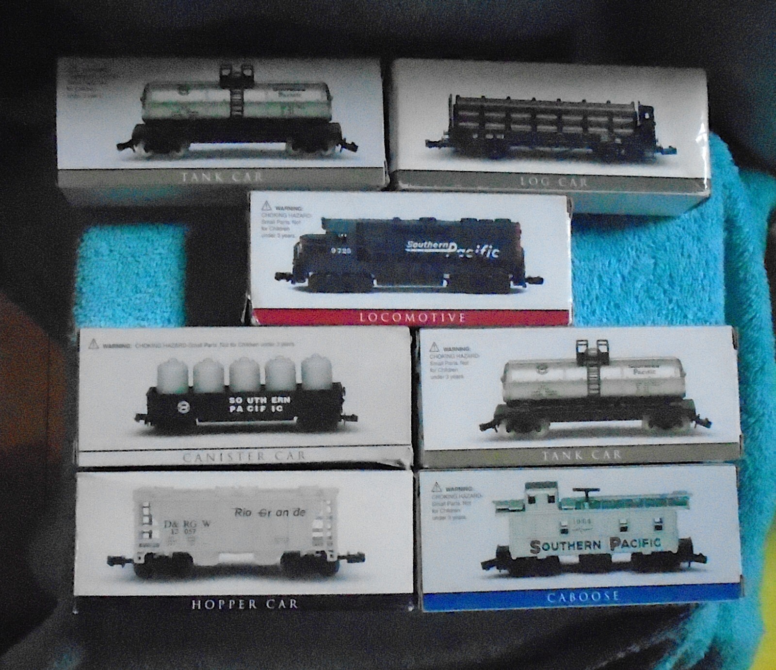 N Gauge Southern Pacific High Speed Metal Products Static Diesel 7 Pieces
