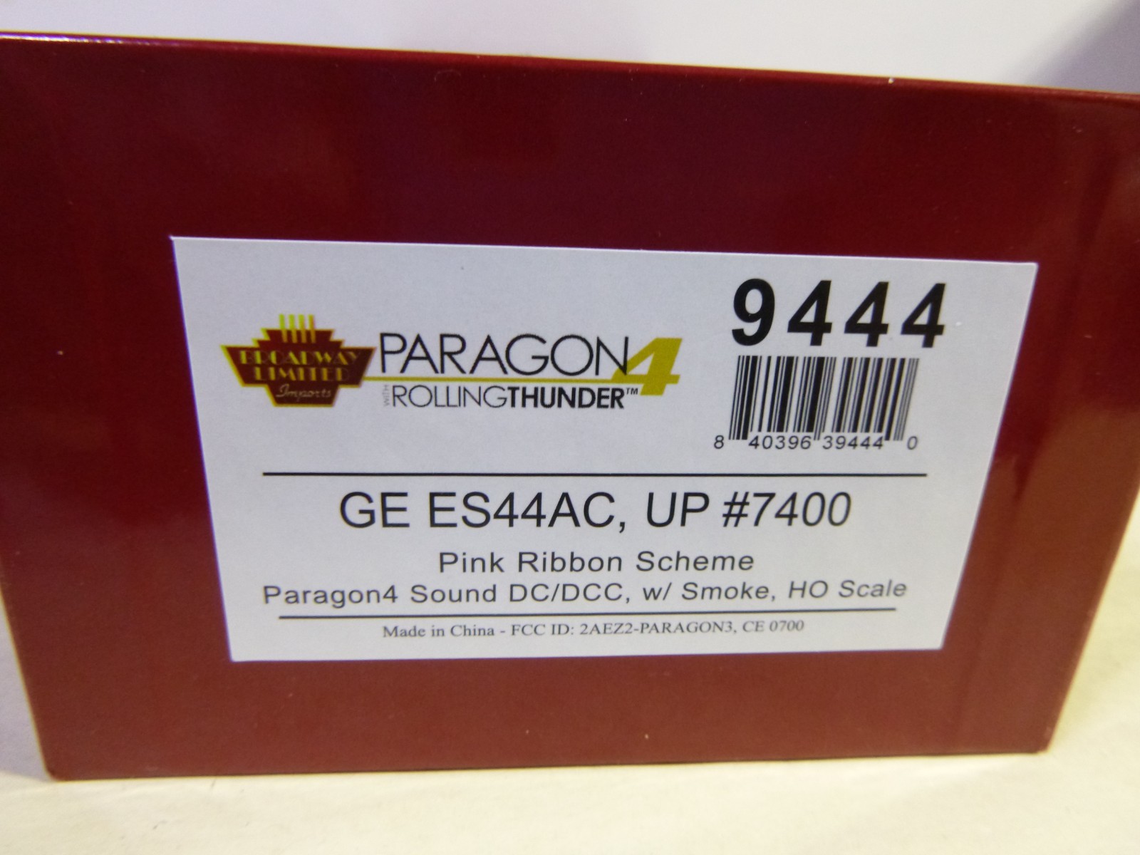 HO Broadway Limited Conductors Club UP ES44AC #7400 Paragon 4 /Sound/Smoke NIB