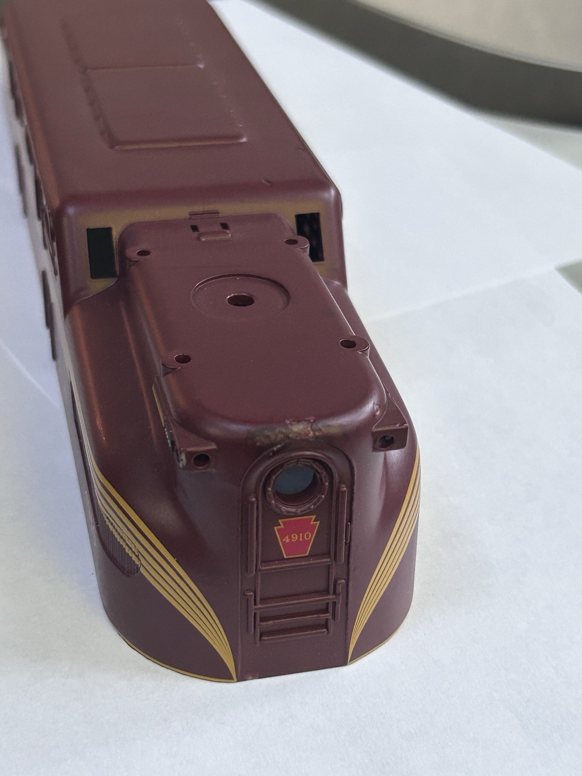 MTH O Scale 4910 GG-1 Shell Pennsylvania Diecast In Tuscan
