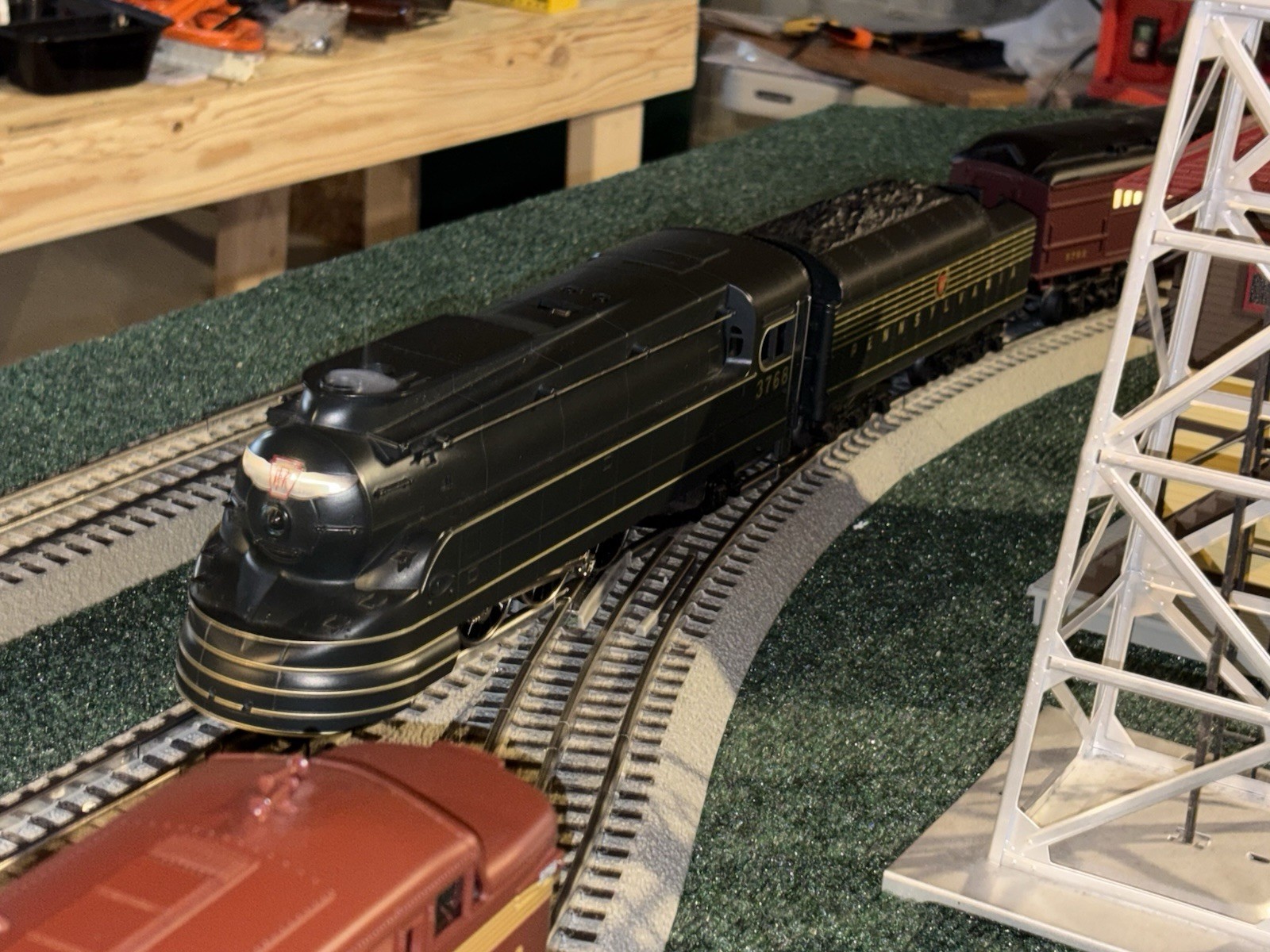 MTH Railking 30-1118-1 PRR 4-6-2 K-4s Torpedo 3768, Die-Cast, PS3.0 Upgrade! O31