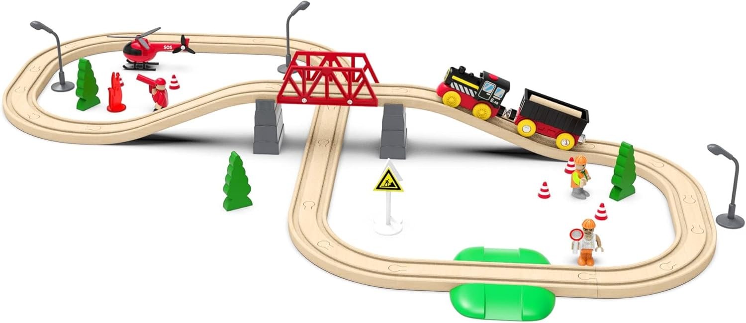 Battery Operated Locomotive Train, Magnetic Trains Toy for Wooden Tracks,…