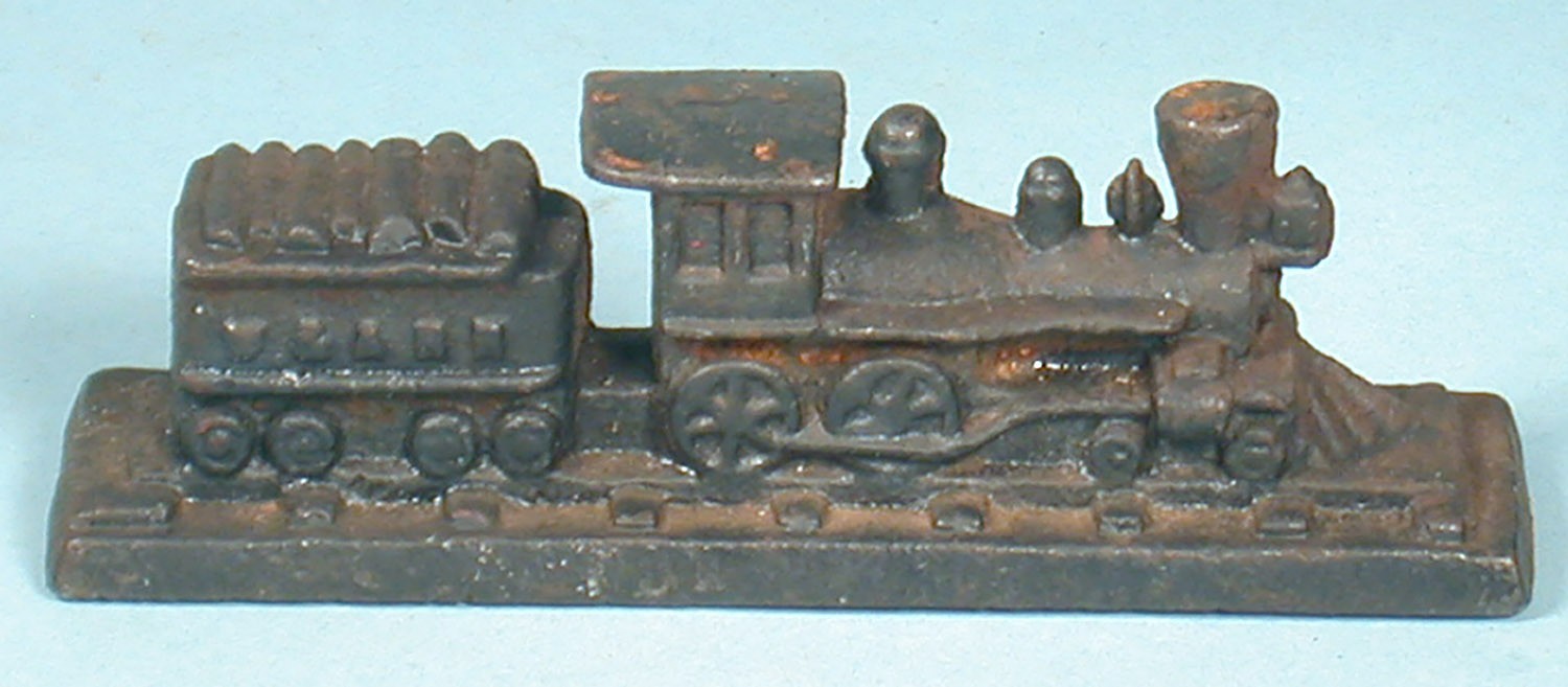 1950s The General Train Paperweight Steam Locomotive Buster Keaton Cast Iron