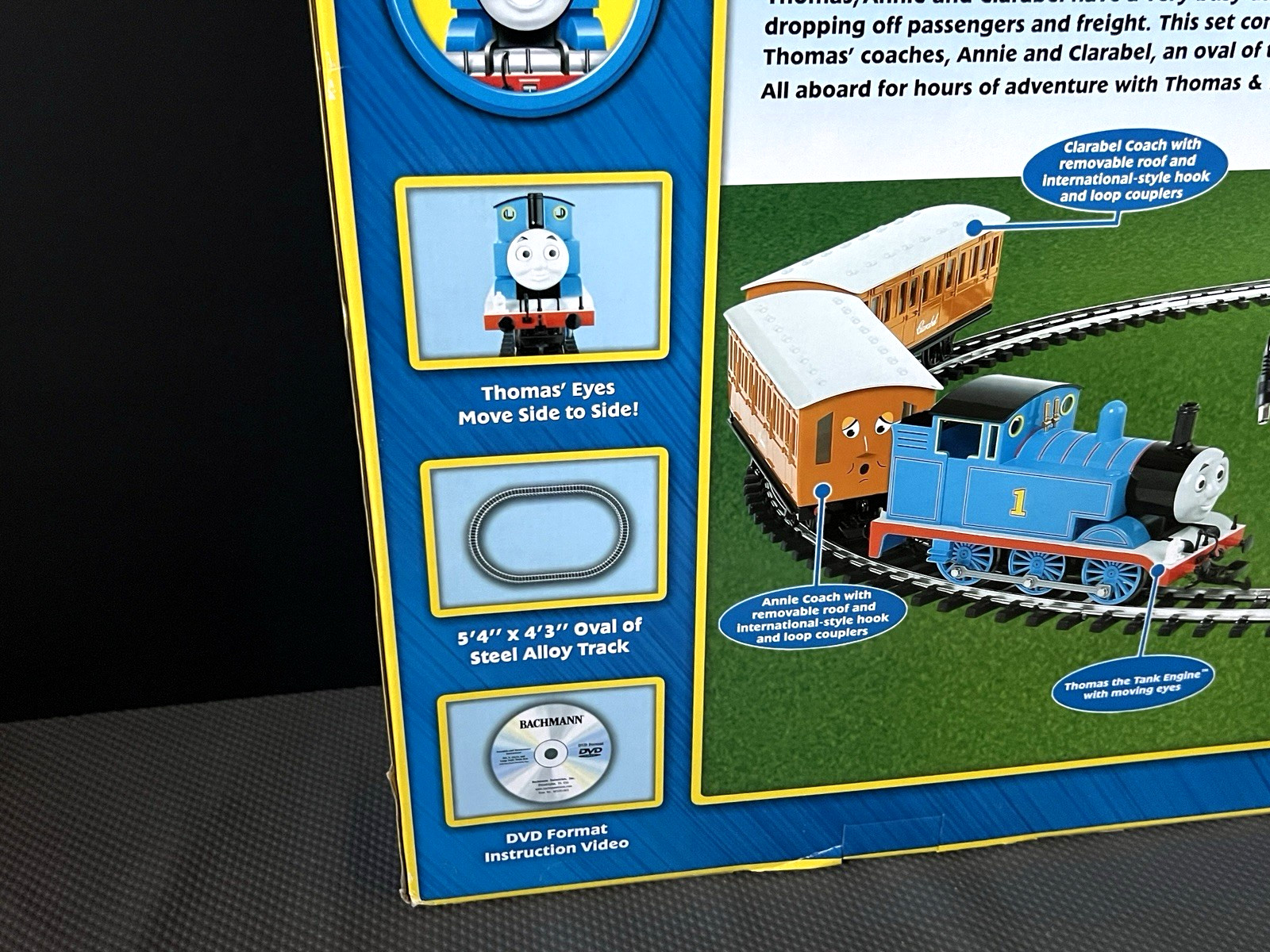 Rare Bachmann Thomas with Annie & Clarabel Deluxe Large Scale Electric Train Set