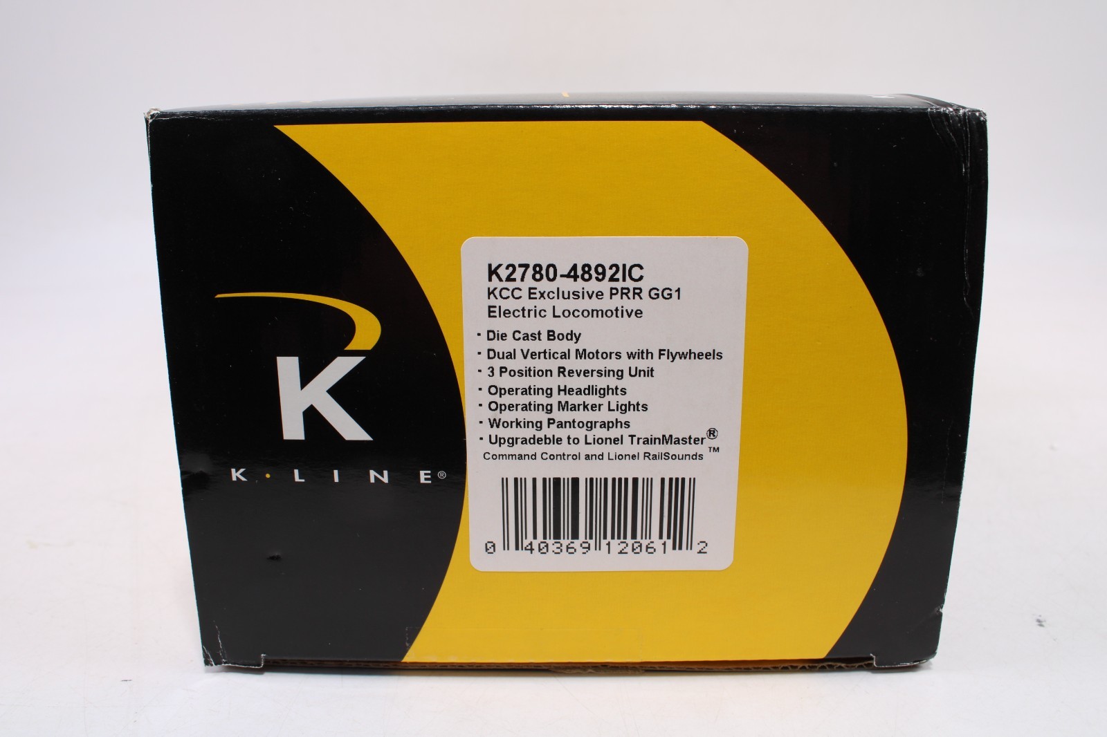 K-Line K2780-4892IC O Gauge KCC Exclusive PRR GG-1 Locomotive #4892