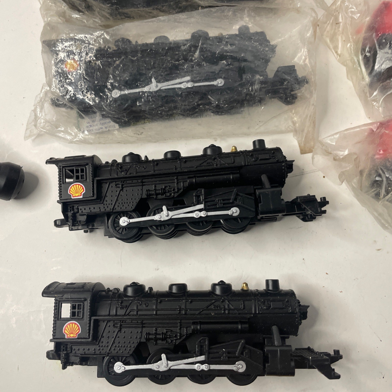 Vintage Lot Shell Oil Train Cars Engine HO Scale Fletcher-Barnhart & White NOS