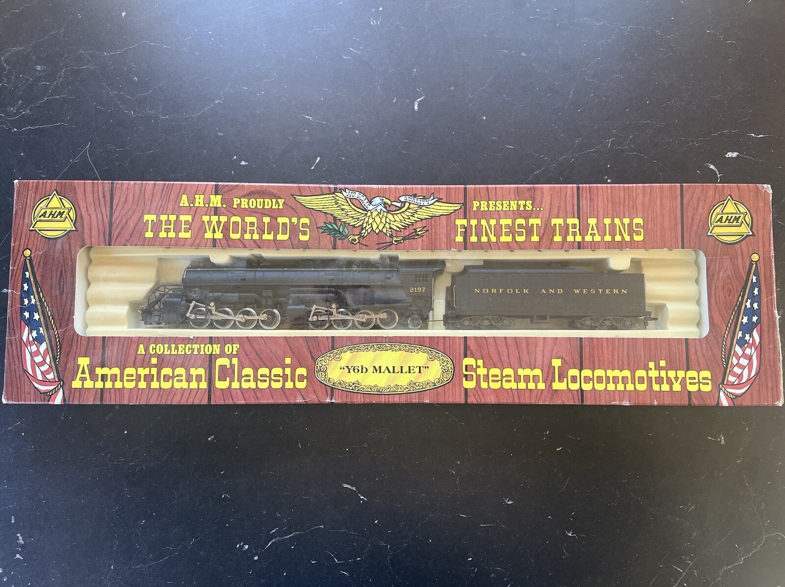 RIVAROSSI AHM 5090A HO Scale Pennsylvania 2-8-8-2 Y6b Mallet Locomotive – NEW