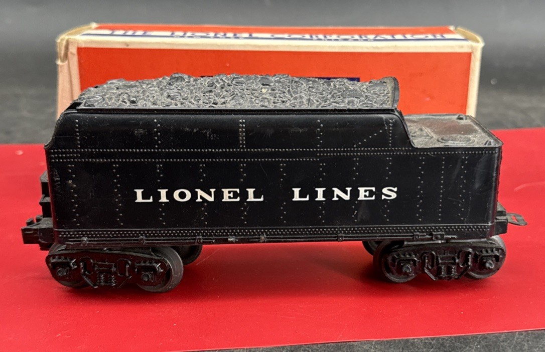 LIONEL POST WAR “O” No. 6066T TENDER 1952 ORIGINAL BOX Nice Shape Crisp Box