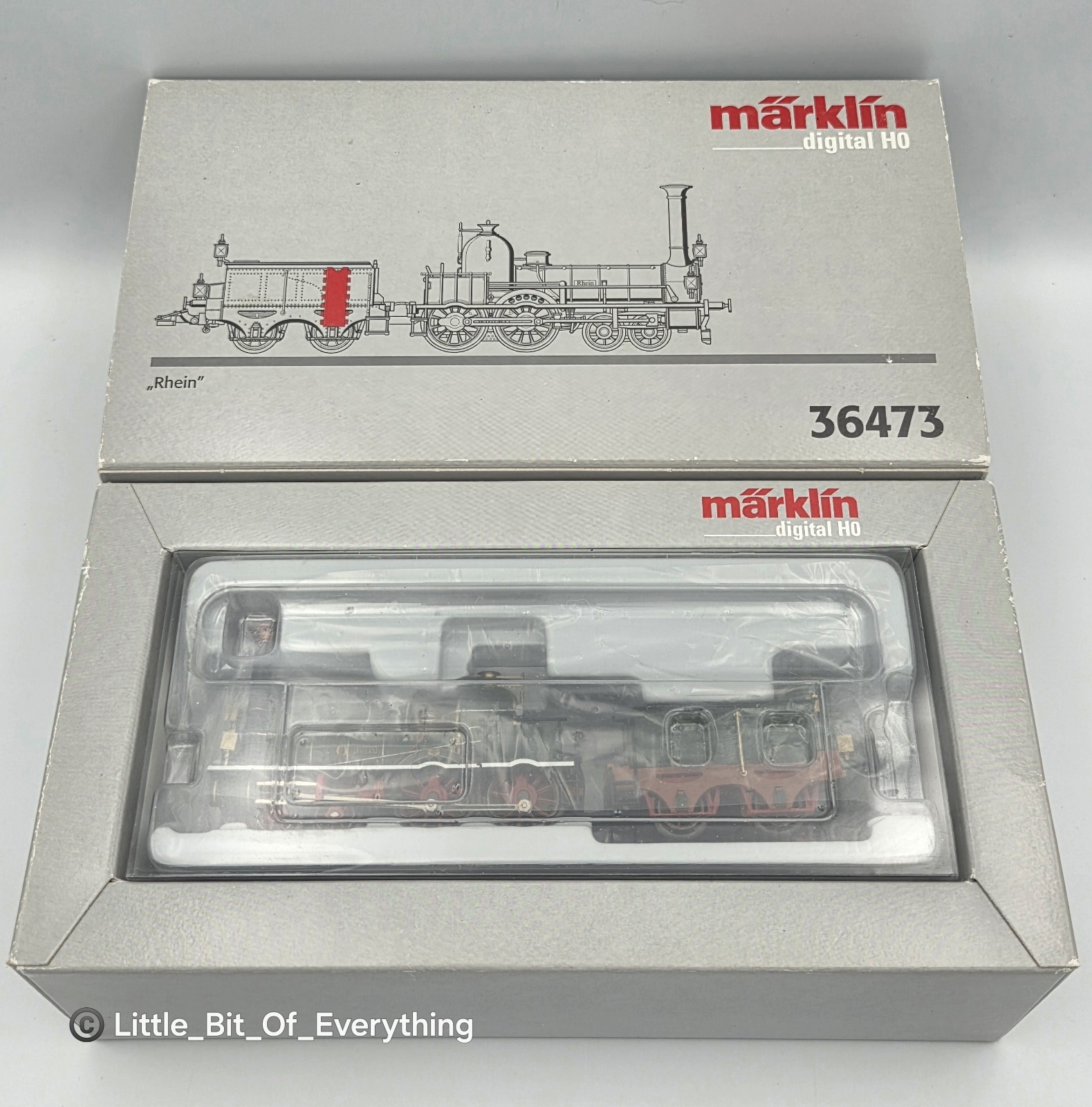 Märklin: Old-Timer Steam “Rhein” Loco of SNB / #36473 – Digital AC
