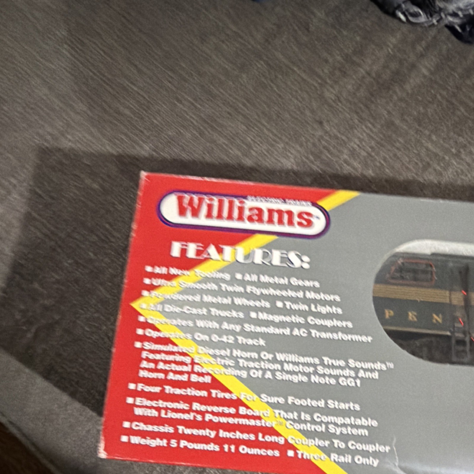 Williams SG2001 Electric Locomotive GG1 Pennsylvania Railroad Green O Gauge 1:48