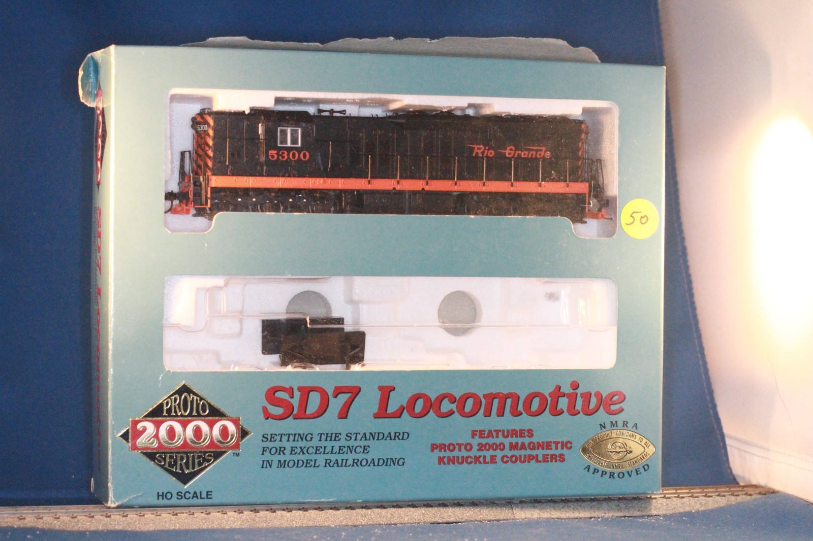 JP HO P2K Proto 2000 30144 D&RGW EMD SD7 #5300 DCC Denver & Rio Grande Western