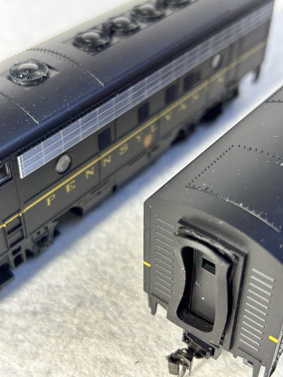 Stout Stewart/KATO F-7-A/B Phase I Late PENNSY Locos Both Powered