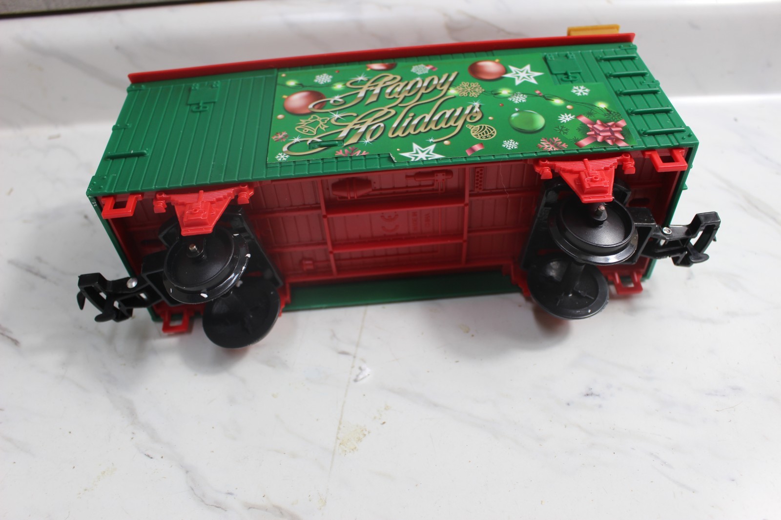 EZ TEC Christmas Happy Holidays Express Train boxcar replacement