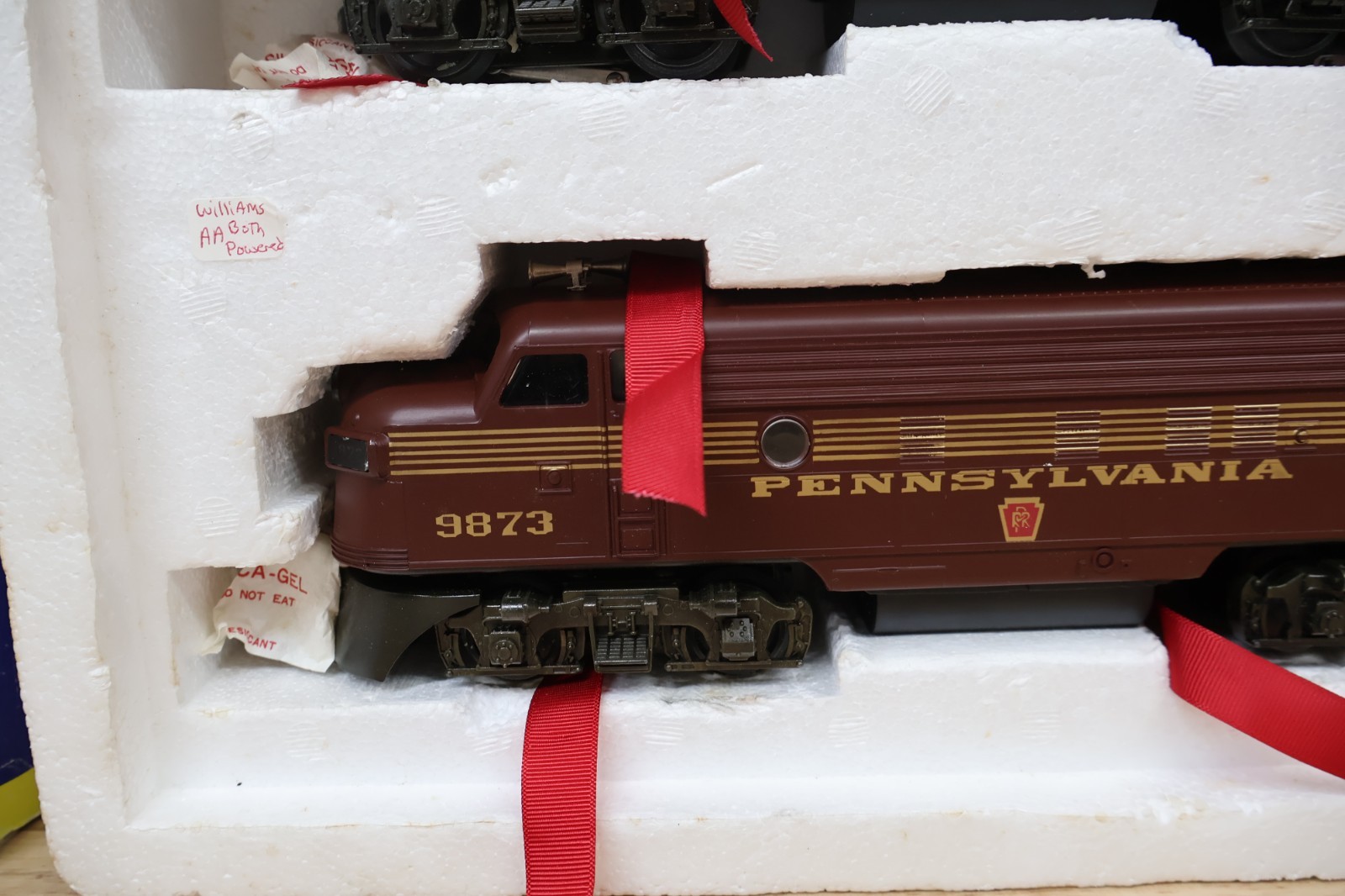 Williams 4305 O Pennsylvania F7 AA Tuscan Red Diesel Locomotives Model 9682 9873