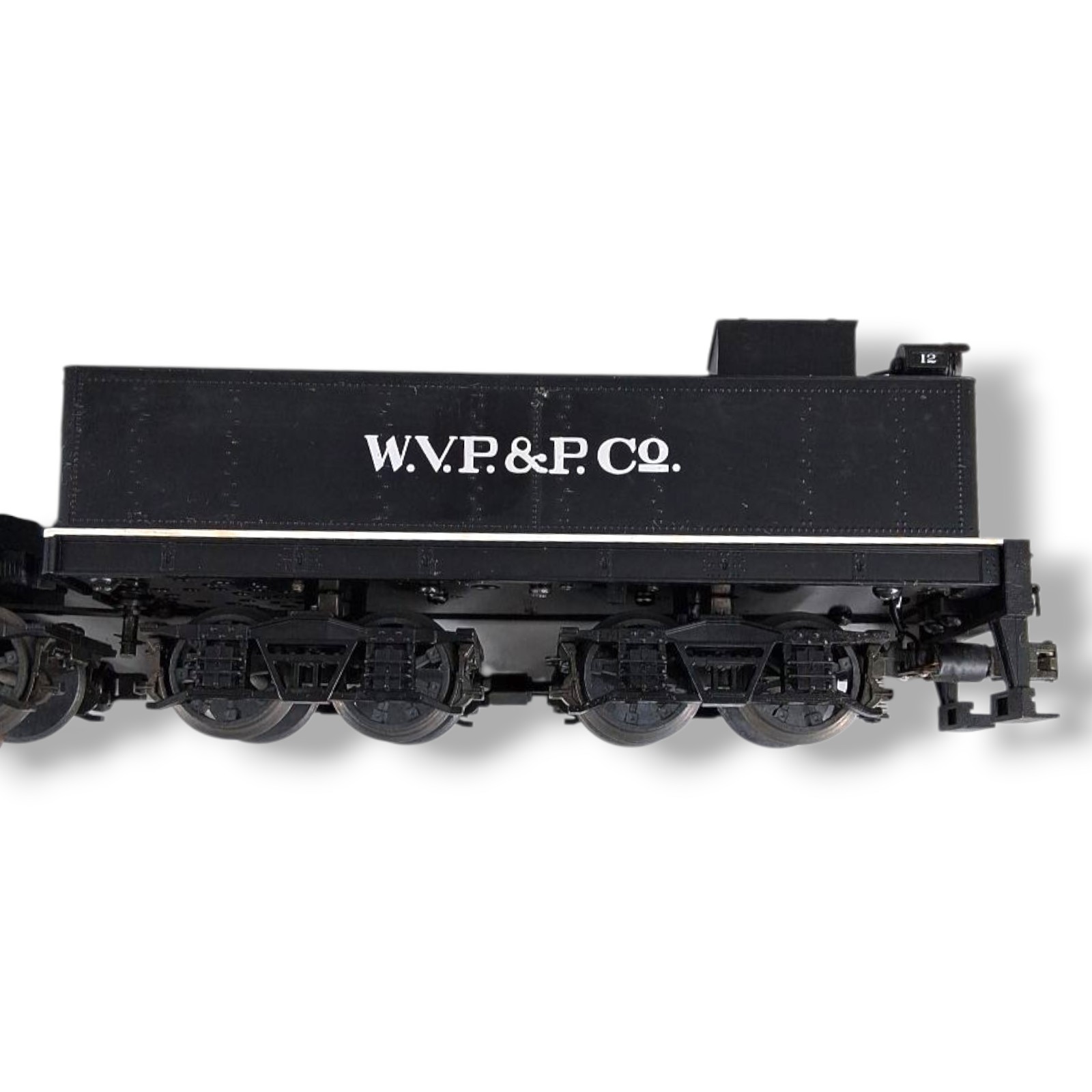 MTH 20-3023-1 WEST VIRGINIA Pulp & Paper 4-Truck Shay Loco & Tender PS1 Engine