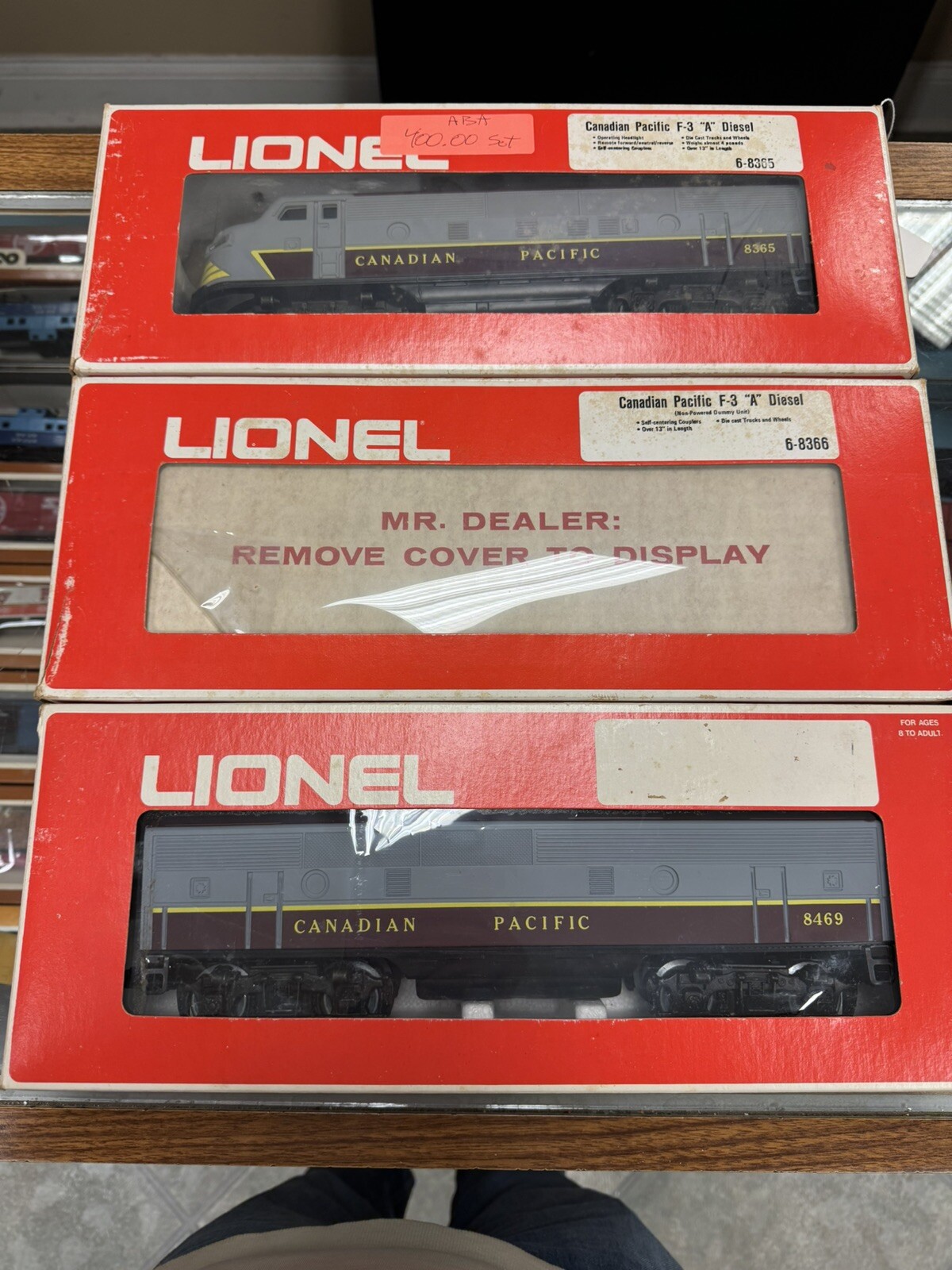 Lionel 6-8365 8366 8469 Canadian Pacific ABA F-3 Diesel Engines Used O Gauge CP
