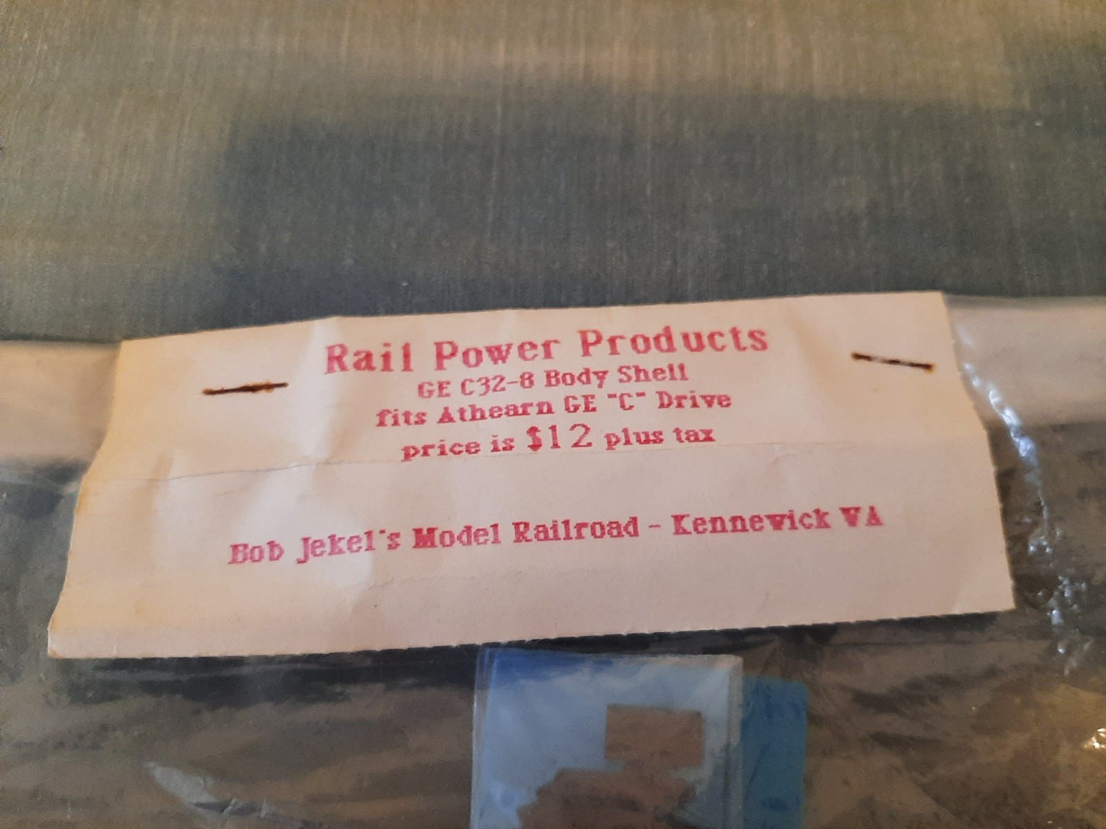 HO Rail Power Products GE C32-8 undecorated Body Shell