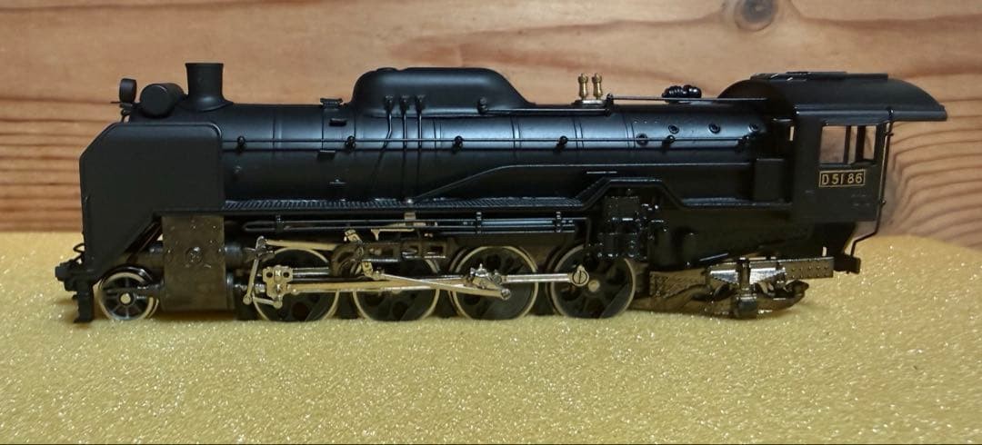 KTM Katsumi D51 Brass HO Gauge Steam Locomotive Railroad Train Engine Model