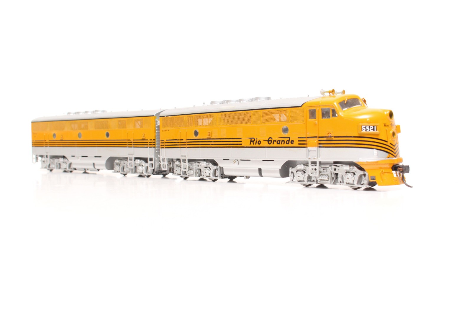 STUNNING HO BRASS ORIENTAL EMD F3A F3B SET D&RGW 1500HP PHASE II III RIO GRANDE