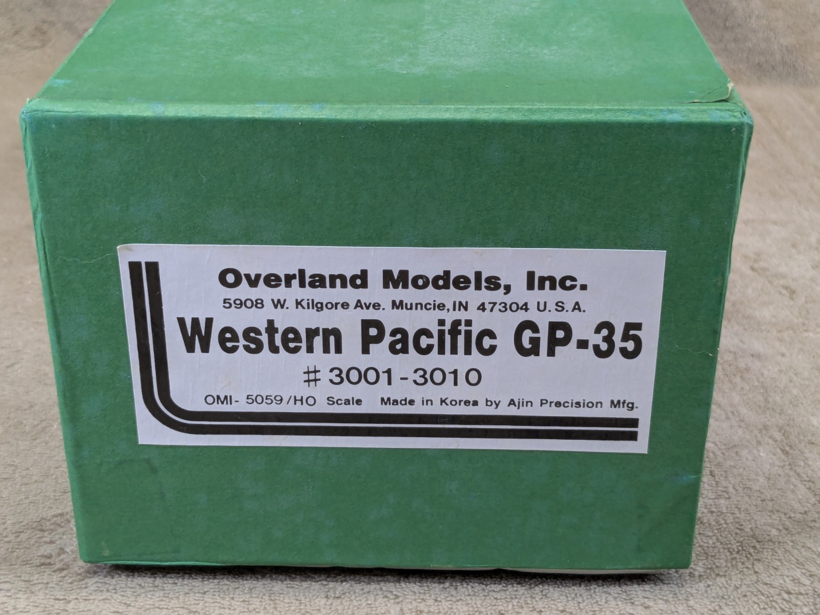 Overland OMI-5059 EMD GP-35 Western Pacific HO Brass Model Unpainted #3001-3010