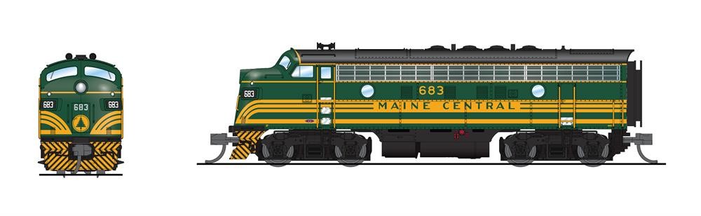 N EMD F3A Mec 686 Para4 W/sd