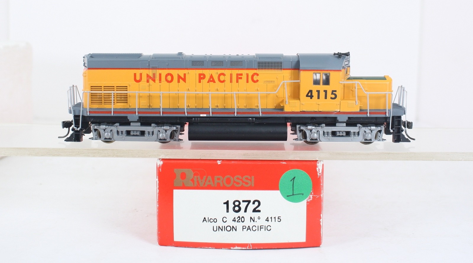 HO Scale Rivarossi Union Pacific Alco C-420 Diesel NEW GEARS Runs Excellent #1