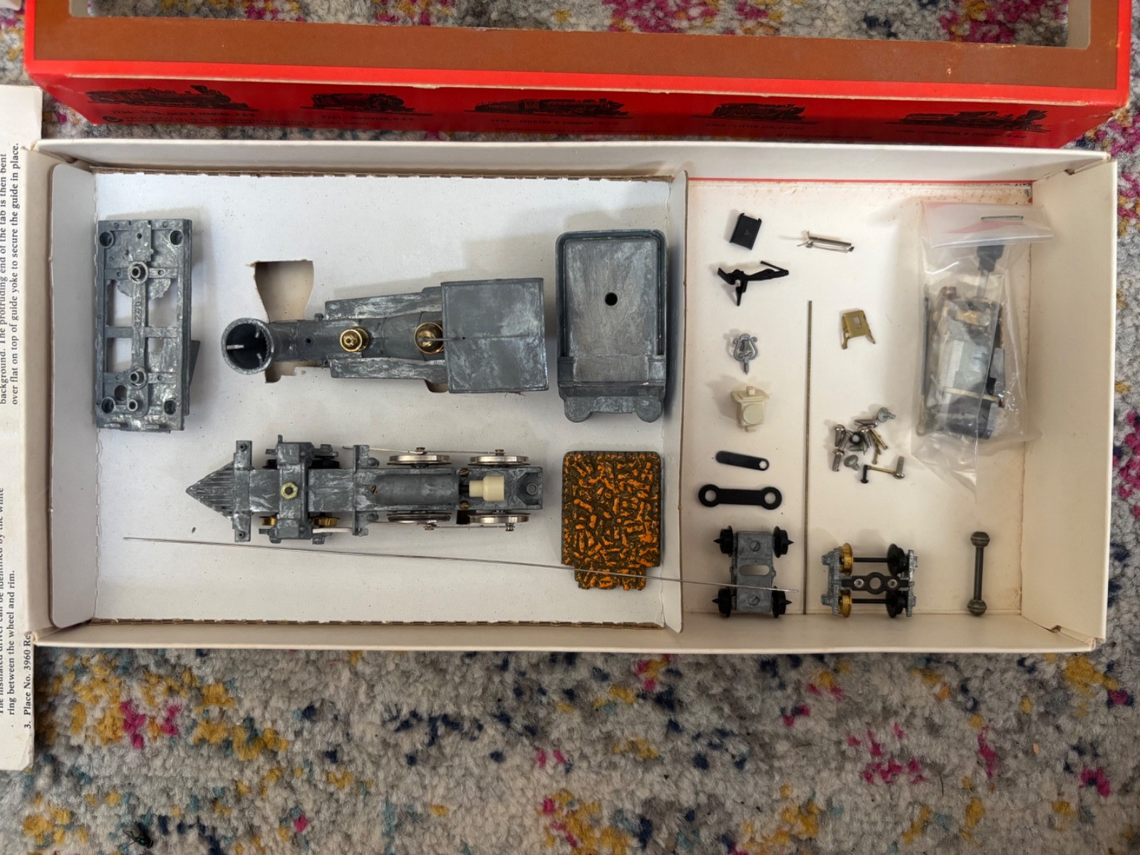 Vintage Tyco Steam Locomotive 7705 4-4-0 General Steam Loco & Tender Kit 210