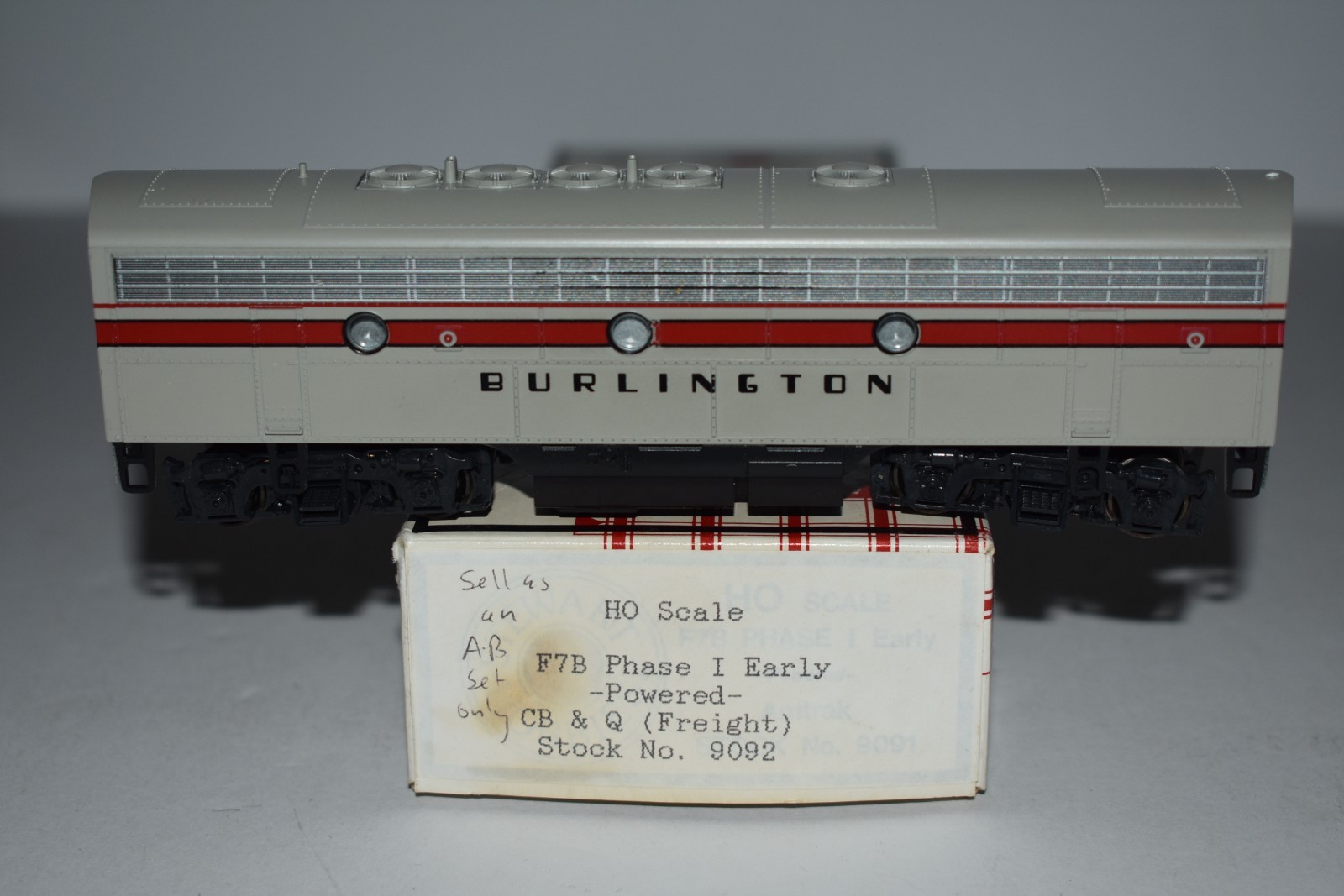 HO Scale Stewart Hobbies Burlington F7B Diesel Locomotive C57670