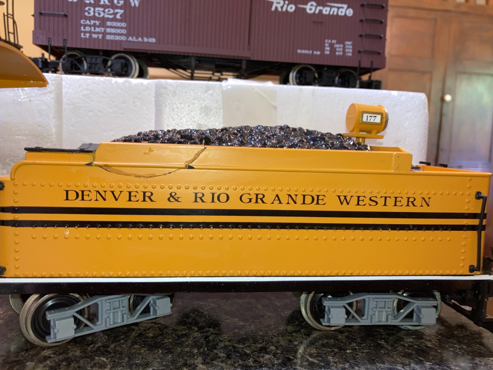 Bachmann “G” Gauge Silverton Flyer Steam Locomotive Freight Set #20141 Runs OB
