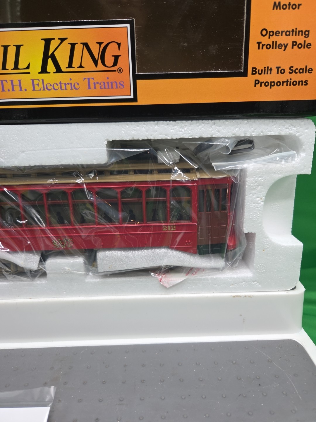 MTH Railking 30-2512-1 Brill Semi Convertible Trolley with Proto-Sound