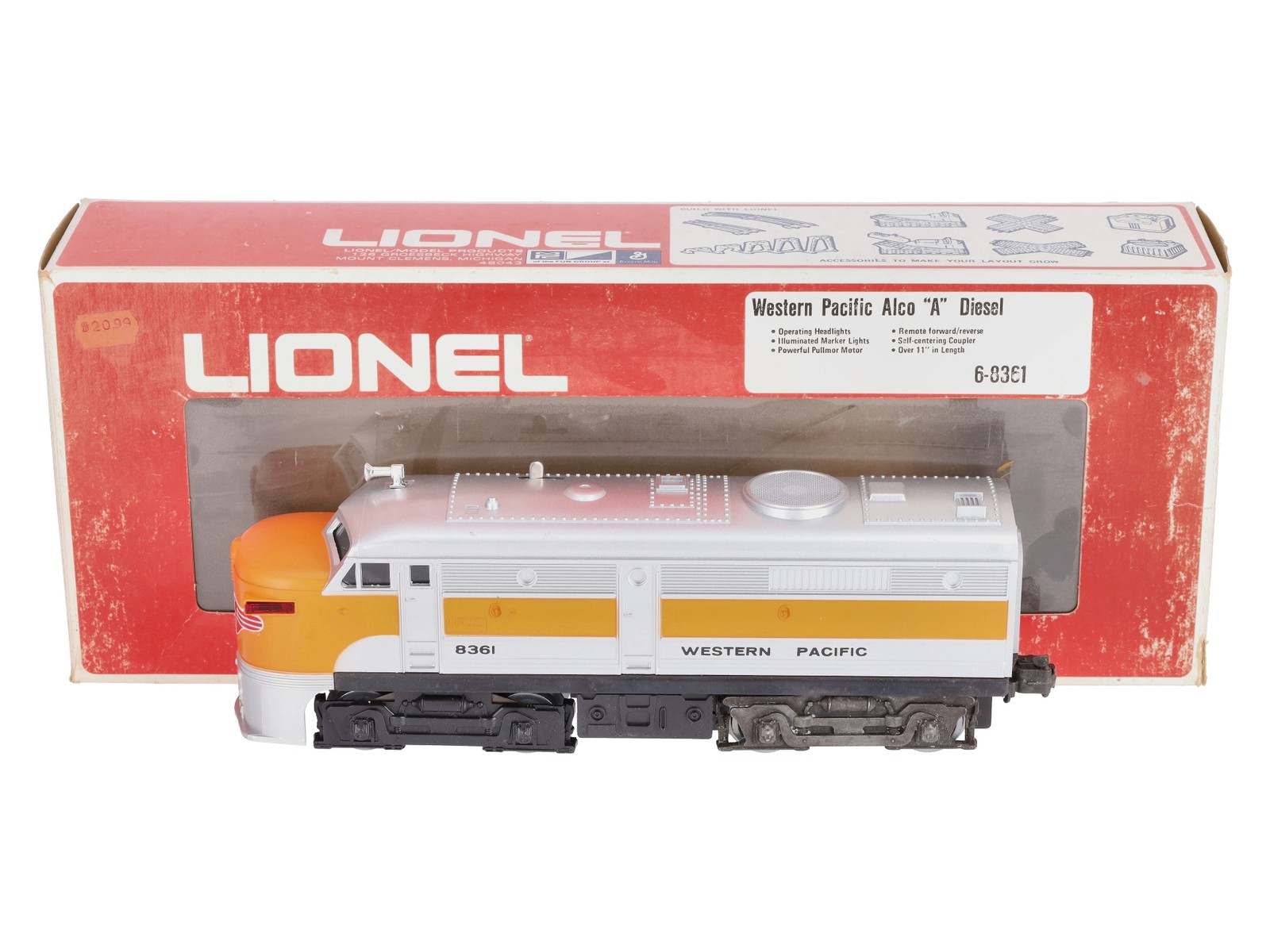 Lionel 6-8361 Western Pacific Alco FA-2 Powered A Unit EX/Box