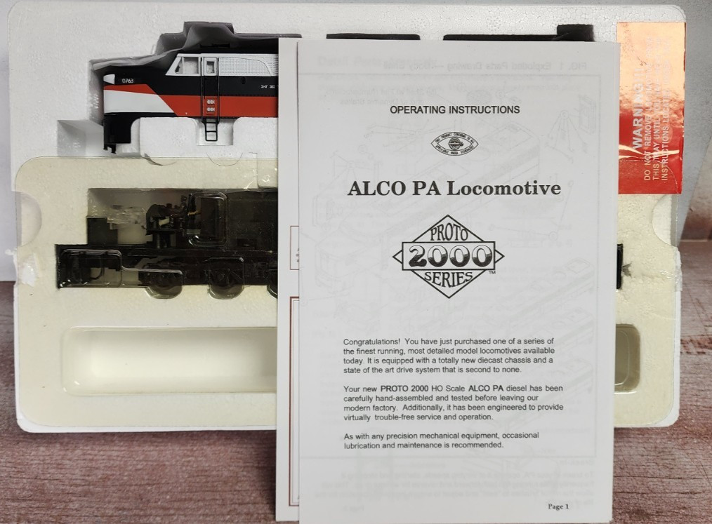 New Haven Railroad ALCO PA Diesel 0763 Life Like Proto 2000 21682 DCC Plug HO