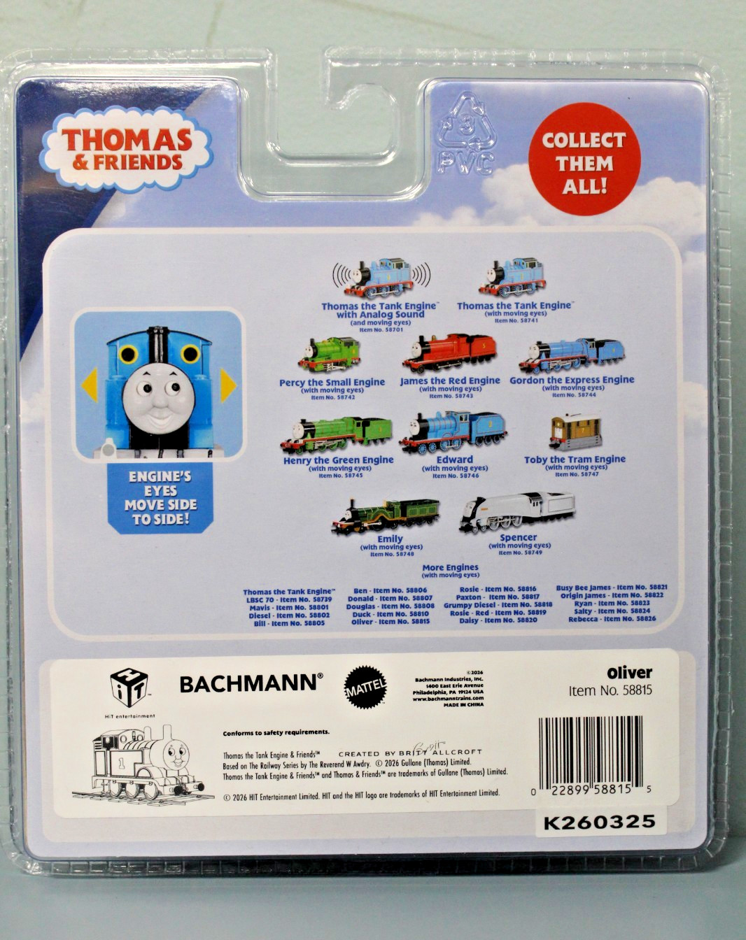 HO-Gauge – Bachmann – Thomas & Friends – Oliver (with moving eyes) 58815