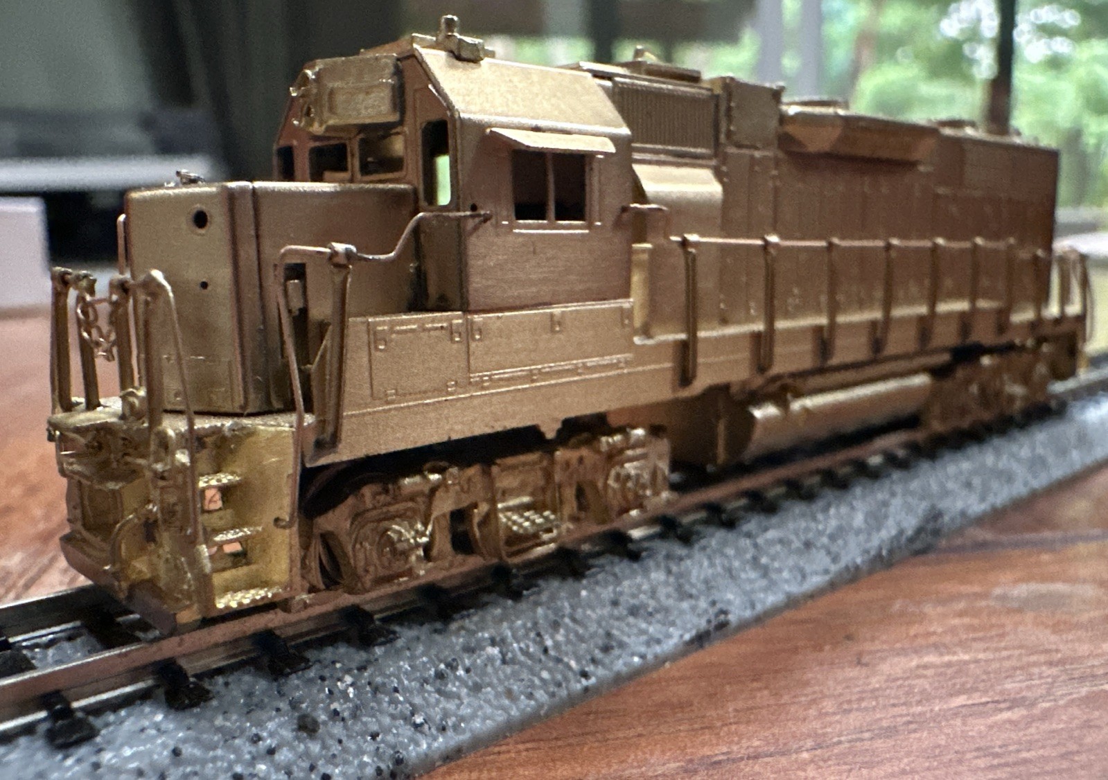 Hallmark Models N Scale Brass GP38 W/Plow Filter Box & D. B. Runs Well LNIB NY