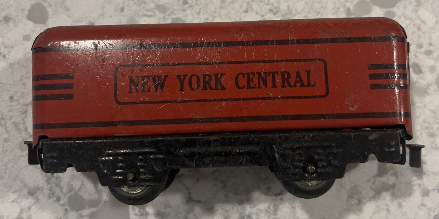 Vintage O GAUGE MARX 6 inch TIN LITHO Set of 3 TIN CARS. 1940’s