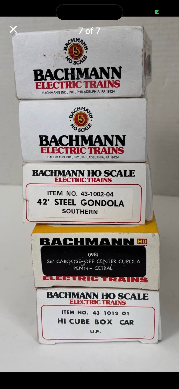 Bachmann HO Scale Model Train Lot 5 Pieces ALL Different Boxed NOTE ALL PICTURES